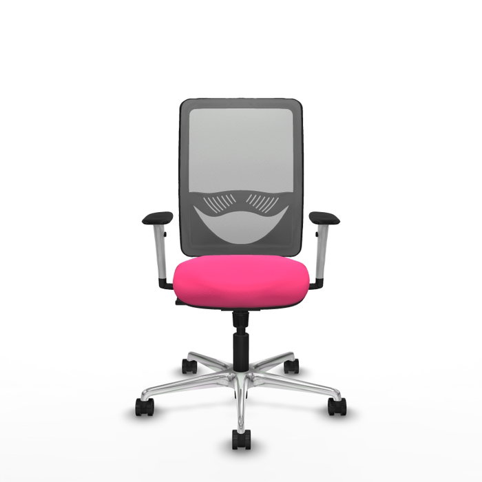 PIQUERAS Y CRESPO Silla de oficina Zulema con mecanismo Sincro, Rosa y Gris PIQUERAS Y CRESPO Silla de oficina Zulema con mecanismo Sincro, Rosa y Gris