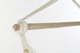 DKD Home Decor Silla Colgante para Terraza y Jardín Crudo Algodón Poliéster 100 x 50 x 130 cm