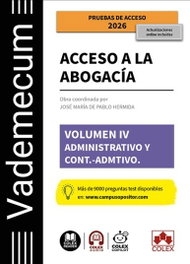 COLEX Vademécum acceso a la abogacía, Volumen IV. 2026 - Jose Maria de Pablo Hermida