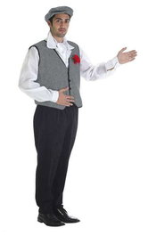 Creaciones Llopis Disfraz Chulapo Coral Talla L PANTALONES CAMISA CHALECO PAÑUELO GORRA