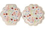 DKD Home Decor Bandeja Vaciabolsillos de Cerámica 13x13x3 cm Surtida