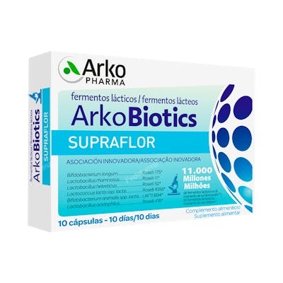 Arkopharma Arkobiotics Supraflor 10Caps, Probióticos para la Flora Intestinal Arkopharma Arkobiotics Supraflor 10Caps, Probióticos para la Flora Intestinal