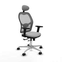 PIQUERAS Y CRESPO Silla de oficina Jorquera con mecanismo Sincro/Traslack, Gris