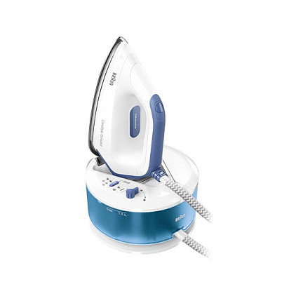 Braun CareStyle Compact IS 2143 Plancha de Vapor, 2400W, 6 bares, Suela EloxalPlus, Azul y Blanco Braun CareStyle Compact IS 2143 Plancha de Vapor, 2400W, 6 bares, Suela EloxalPlus, Azul y Blanco