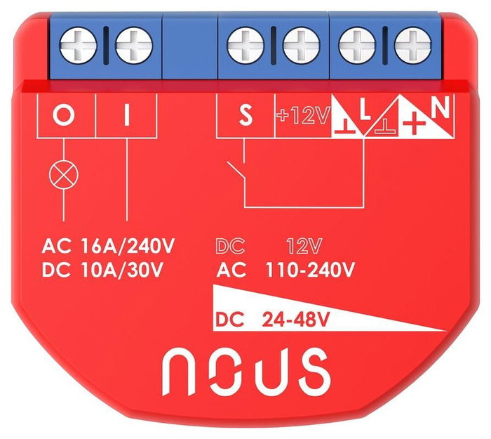 Nous Módulo Interruptor Inteligente B1Z ZigBee 1 Canal Sin Monitorización de Potencia 240V Nous Módulo Interruptor Inteligente B1Z ZigBee 1 Canal Sin Monitorización de Potencia 240V