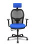 PIQUERAS Y CRESPO Silla de oficina Jorquera con mecanismo Sincro/Traslack, Azul/Negro