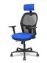 PIQUERAS Y CRESPO Silla de oficina Jorquera con mecanismo Sincro/Traslack, Azul/Negro