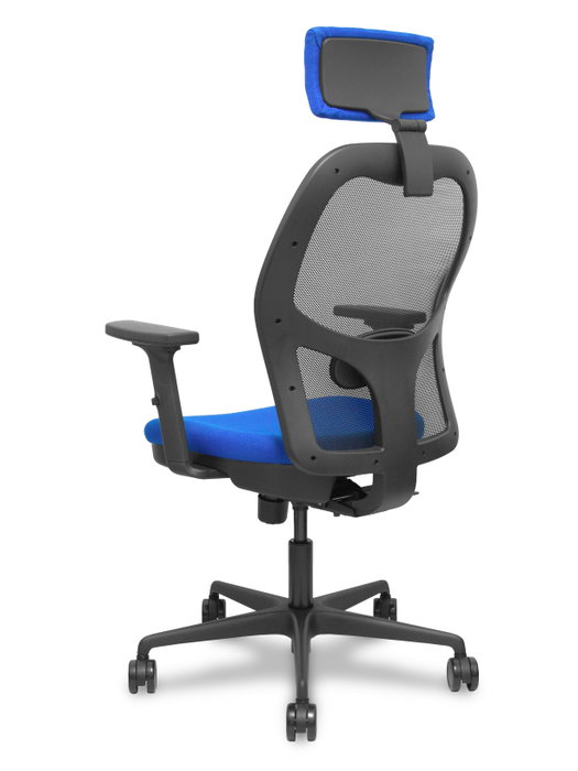 PIQUERAS Y CRESPO Silla de oficina Jorquera con mecanismo Sincro/Traslack, Azul/Negro