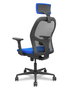 PIQUERAS Y CRESPO Silla de oficina Jorquera con mecanismo Sincro/Traslack, Azul/Negro