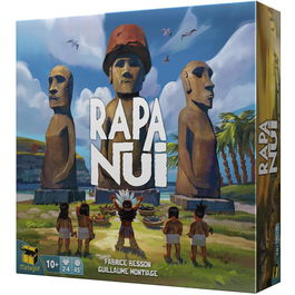 Matagot Juego de Mesa Rapa Nui Estratégico, Figuras Moais, Pukao, 2-4 Jugadores, 10 Años, SGRN001