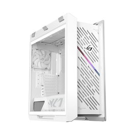 ASUS ROG Strix Helios II GX601S Caja Gaming Midi Tower, Blanco, Cristal Templado, RGB, ATX, E-ATX, Aluminio, con Ventiladores, para PC