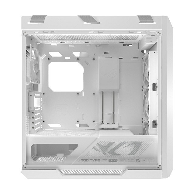 ASUS ROG Strix Helios II GX601S Caja Gaming Midi Tower, Blanco, Cristal Templado, RGB, ATX, E-ATX, Aluminio, con Ventiladores, para PC