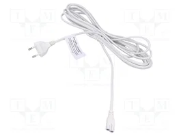 LogiLink Cable de alimentación CEE 7/16 a IEC C7, blanco, 5 m