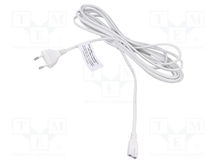 LogiLink Cable de alimentación CEE 7/16 a IEC C7, blanco, 5 m LogiLink Cable de alimentación CEE 7/16 a IEC C7, blanco, 5 m