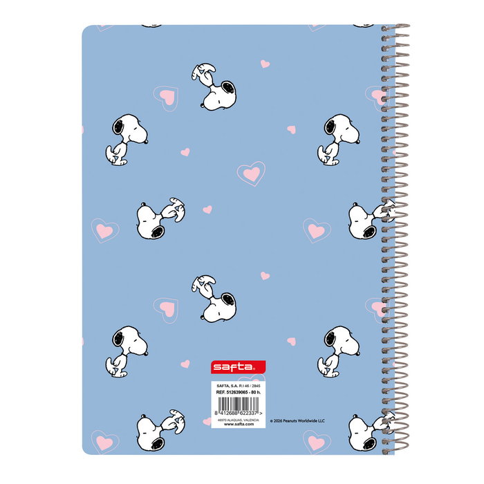 Libreta Snoopy A5 80 Hojas