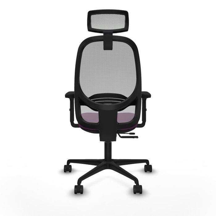 PIQUERAS Y CRESPO Silla de oficina Cilanco con mecanismo Sincro/Traslack, Morado y Gris