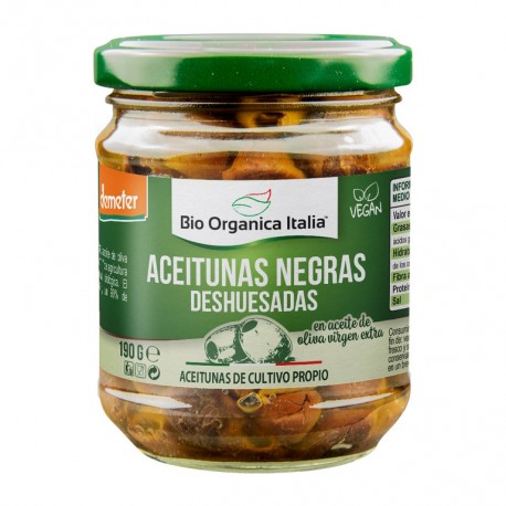 BIO ORGANICA ITALIA Aceituna Negra Deshuesada 190 gr BIO BIO ORGANICA ITALIA Aceituna Negra Deshuesada 190 gr BIO
