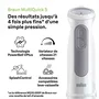 Braun Batidora de Mano Multiquick 5, 1000 W, 21 Velocidades, con Vaso 600 ml, Picadora y Varillas, Blanca - BRA1742454013365