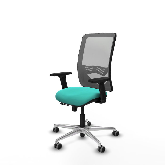PIQUERAS Y CRESPO Silla de oficina Zulema con mecanismo Sincro/Traslack, Turquesa y Gris PIQUERAS Y CRESPO Silla de oficina Zulema con mecanismo Sincro/Traslack, Turquesa y Gris