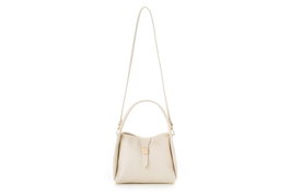 Vince Camuto Bolso Crema de Polipiel, Elegante y Versátil, 25x13x19 cm