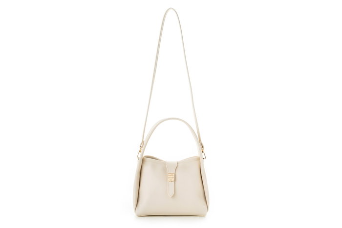 Vince Camuto Bolso Crema de Polipiel, Elegante y Versátil, 25x13x19 cm Vince Camuto Bolso Crema de Polipiel, Elegante y Versátil, 25x13x19 cm