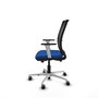 PIQUERAS Y CRESPO Silla de oficina Haches Azul y Negro con mecanismo Sincro/Traslack