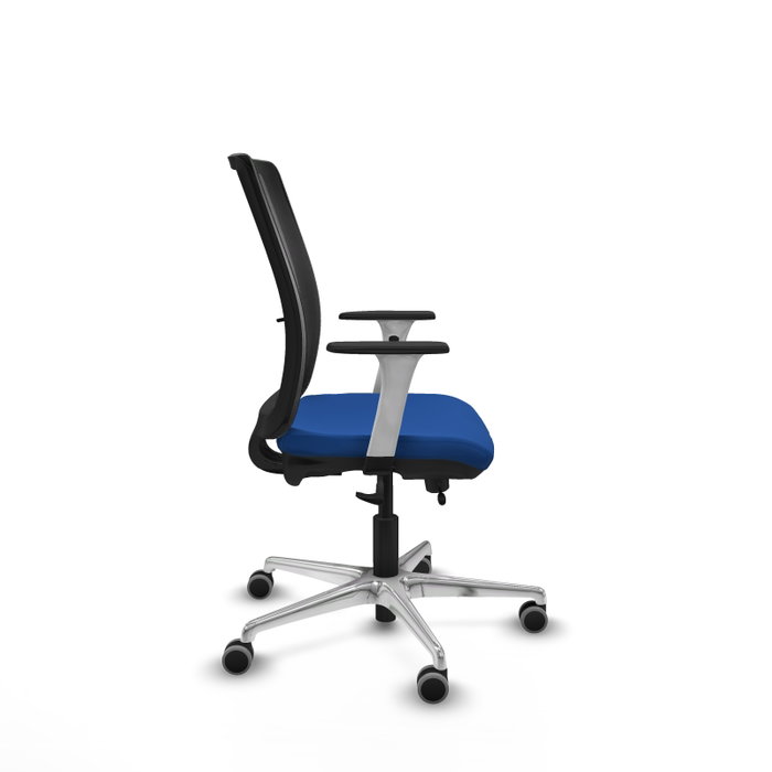 PIQUERAS Y CRESPO Silla de oficina Haches Azul y Negro con mecanismo Sincro/Traslack