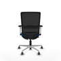 PIQUERAS Y CRESPO Silla de oficina Haches Azul y Negro con mecanismo Sincro/Traslack