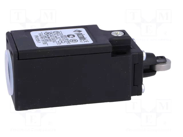 PIZZATO ELETTRICA FR515-1 Interruptor de fin de carrera con roldana de acero Ø12mm