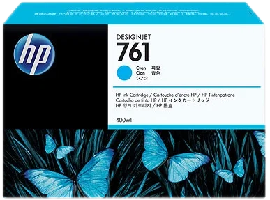 HP Cartucho de tinta 761 Cian 400ml
