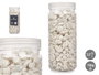 Giftdecor Bote de Piedra Metalizada 10-20 mm Blanco 700g