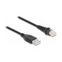 DeLOCK Cable de escáner de código de barras RJ50 a USB 2.0 Tipo-A 1,5 m