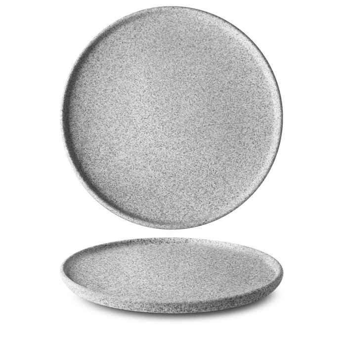 Langenthal Granit Raw N1 Plato llano de porcelana, 29 cm (Set de 6)