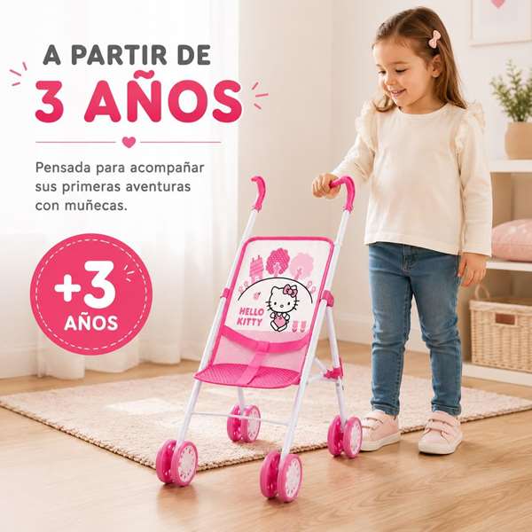 JugaToys Silla muñeca plegable Hello Kitty 55x25.5x36cm JugaToys Silla muñeca plegable Hello Kitty 55x25.5x36cm