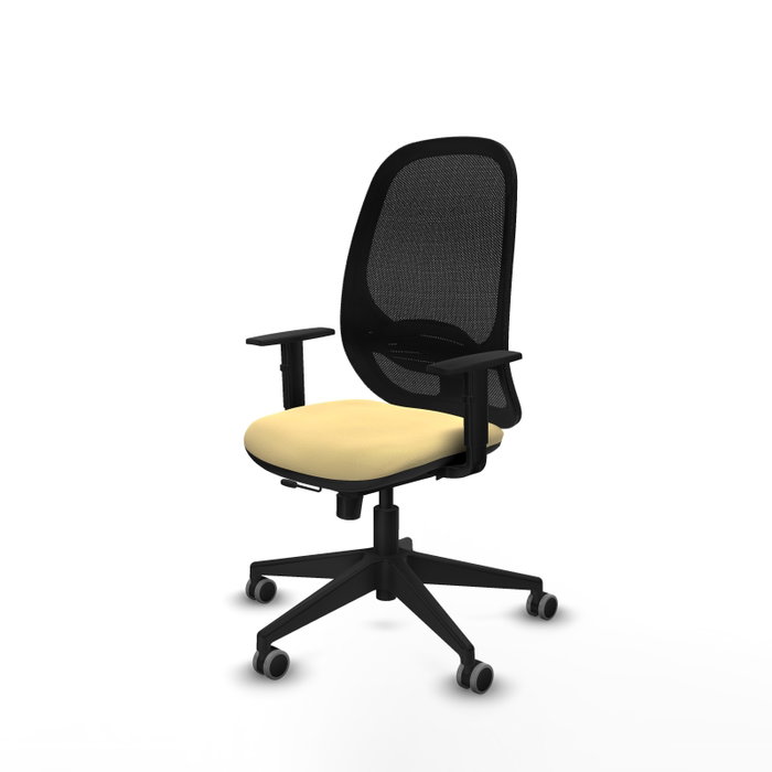 PIQUERAS Y CRESPO Silla de oficina Cilanco Crema y Negro PIQUERAS Y CRESPO Silla de oficina Cilanco Crema y Negro