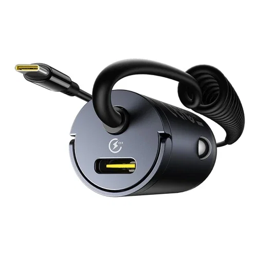 Baseus Tiny Star Cargador Coche Mini 30W Negro Cósmico con Cable USB-C