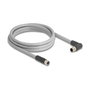 DeLOCK 80549 Cable para sensores/actuadores M12 3 m Gris
