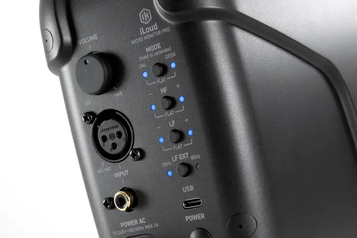 IKMULTIMED iLoud Micro Monitor Pro Altavoces de Estudio Compactos Bi-amplificados 50W RMS con Calibración ARC Integrada