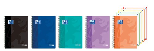 Bloc Oxford School Eu.Book 4 Classic Micro.Tapa Pp A5+ 120H Cuadric.5X5 90G Surtido Vivos (5 Col.) (Set de 5) Bloc Oxford School Eu.Book 4 Classic Micro.Tapa Pp A5+ 120H Cuadric.5X5 90G Surtido Vivos (5 Col.) (Set de 5)
