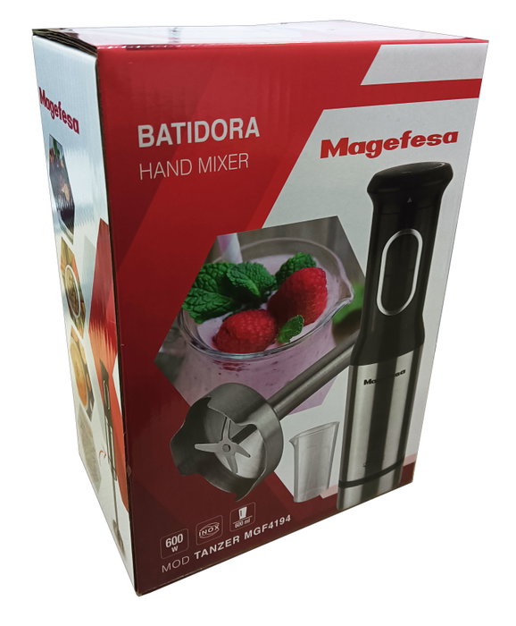 Magefesa Batidora de Brazo Tanzer MGF4194 600 W con Vaso de 600 ml