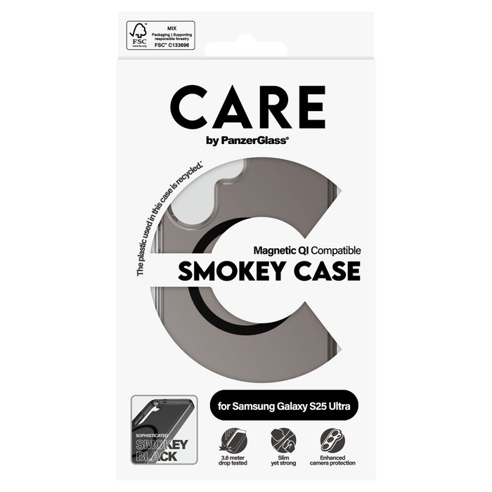 PanzerGlass CARE Urban Combat Smokey Black para Samsung Galaxy S25 Ultra PanzerGlass CARE Urban Combat Smokey Black para Samsung Galaxy S25 Ultra