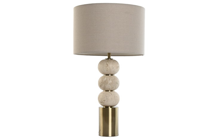 DKD Home Decor Lámpara Sobremesa Beige Dorado Mármol Metal 40 x 73.5 x 40 cm DKD Home Decor Lámpara Sobremesa Beige Dorado Mármol Metal 40 x 73.5 x 40 cm