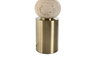 DKD Home Decor Lámpara Sobremesa Beige Dorado Mármol Metal 40 x 73.5 x 40 cm