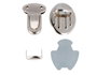 Innspiro Broche Tupi Ovalado Acero Níquel 34x25 mm (3 unidades) Temperado