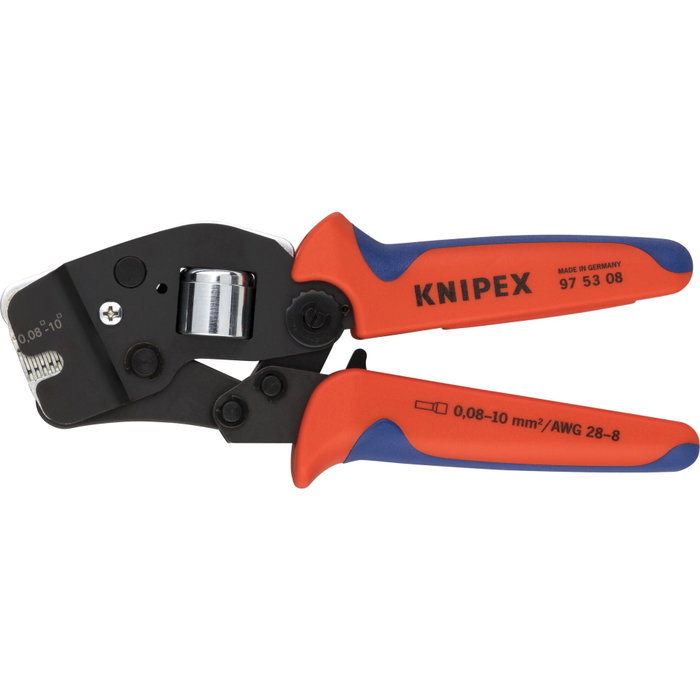 Knipex 97 53 08 Alicates de crimpado autorregulables para terminales de tubo Knipex 97 53 08 Alicates de crimpado autorregulables para terminales de tubo