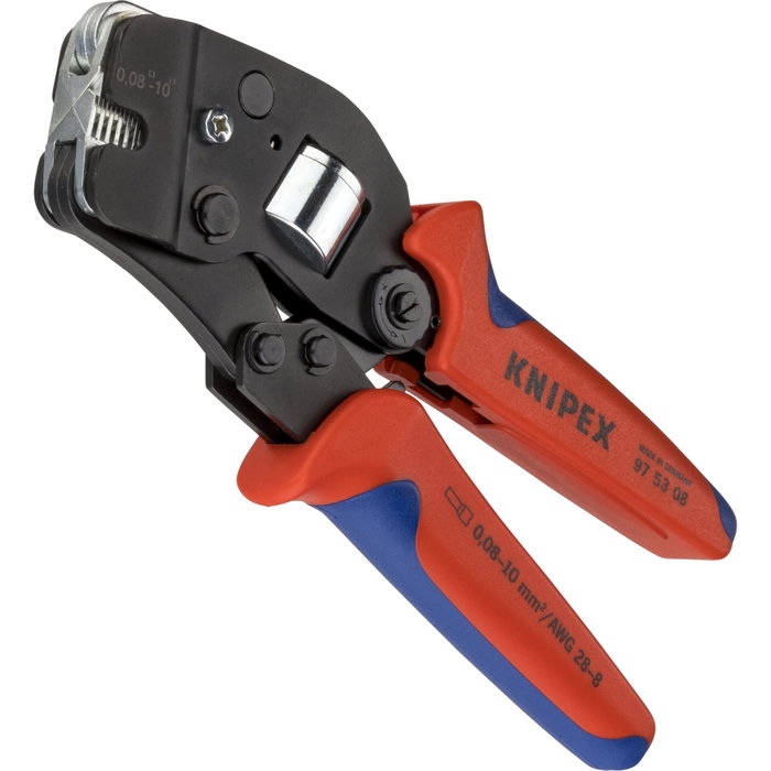 Knipex 97 53 08 Alicates de crimpado autorregulables para terminales de tubo Knipex 97 53 08 Alicates de crimpado autorregulables para terminales de tubo