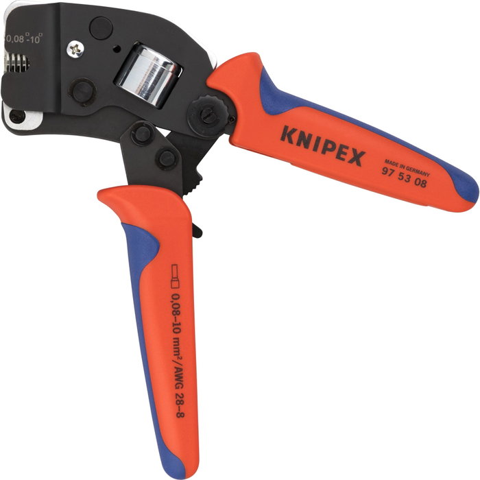 Knipex 97 53 08 Alicates de crimpado autorregulables para terminales de tubo Knipex 97 53 08 Alicates de crimpado autorregulables para terminales de tubo