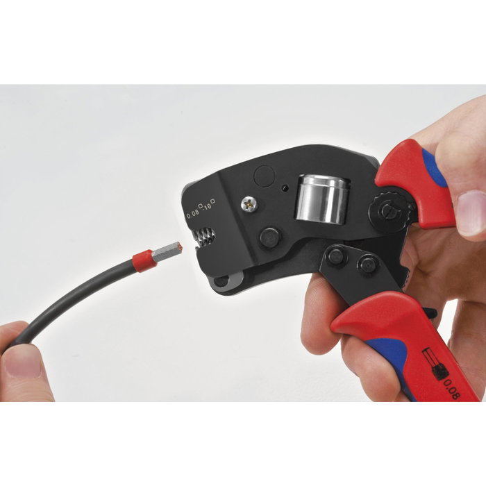 Knipex 97 53 08 Alicates de crimpado autorregulables para terminales de tubo Knipex 97 53 08 Alicates de crimpado autorregulables para terminales de tubo