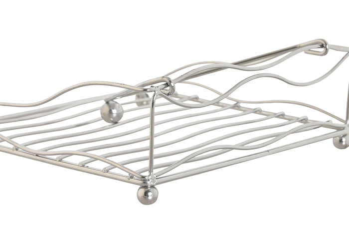 DKD Home Decor Servilletero Plateado Metal Cromado 19 x 7 x 19 cm