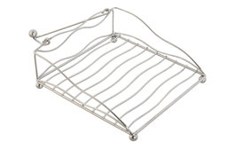 DKD Home Decor Servilletero Plateado Metal Cromado 19 x 7 x 19 cm